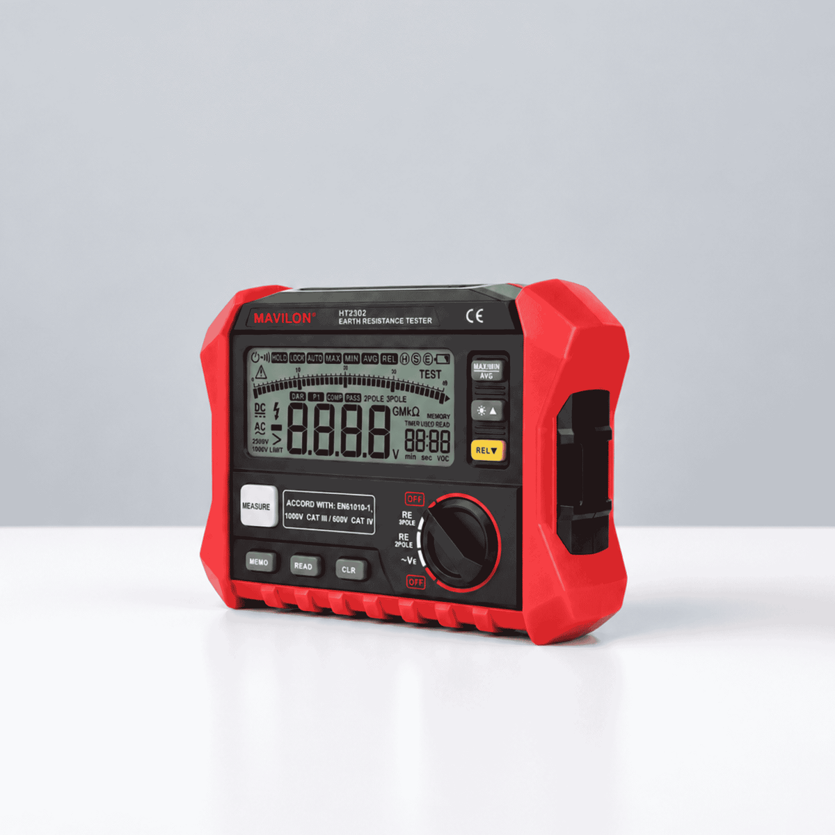 Habotest HT2302 - Telurimetro Medidor de Resistencia de Tierra