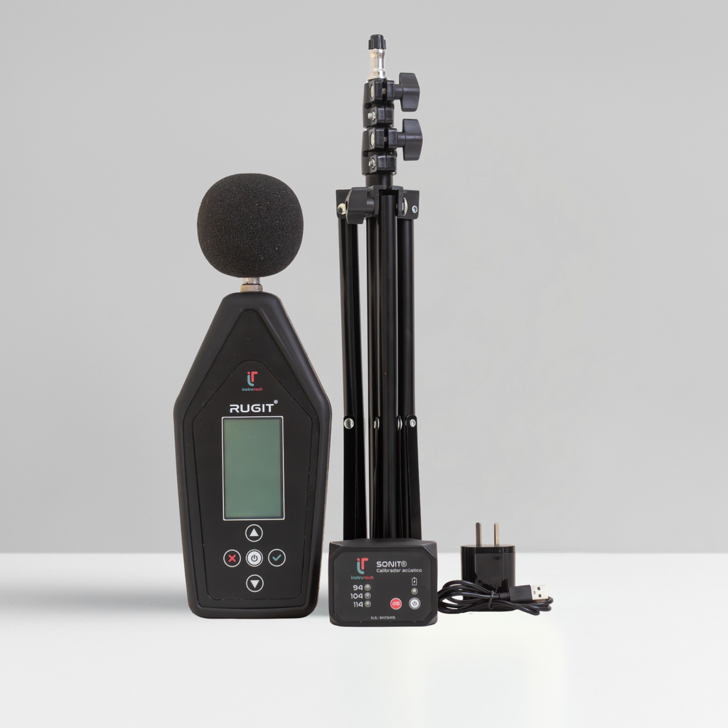 Combo INSTRUTECH PRO - Analizador de Bandas de Octavas RUGIT PRO + Dosímetro FREQ + Analizador de Vibraciones TRIAX