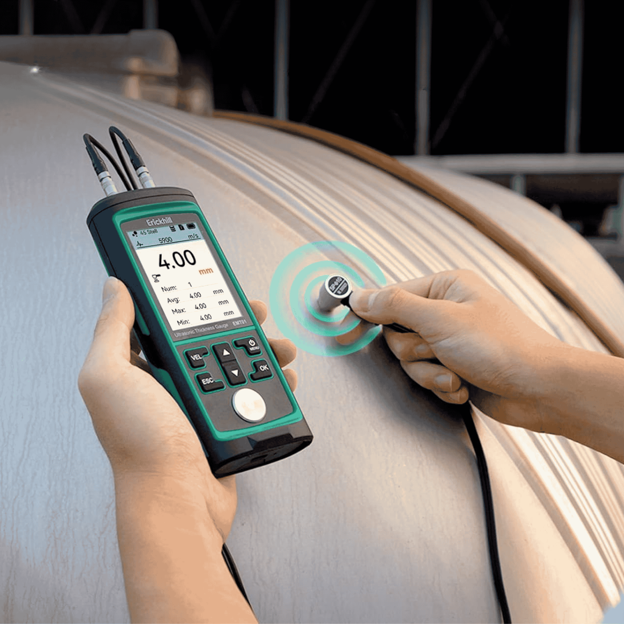 Medidor de Espesores Ultrasónico - ERICKHILL
