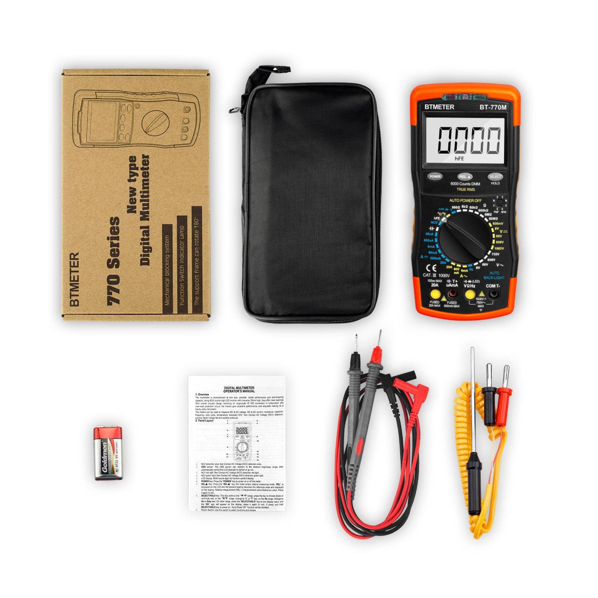 Multimetro Digital BTMETER BT770N