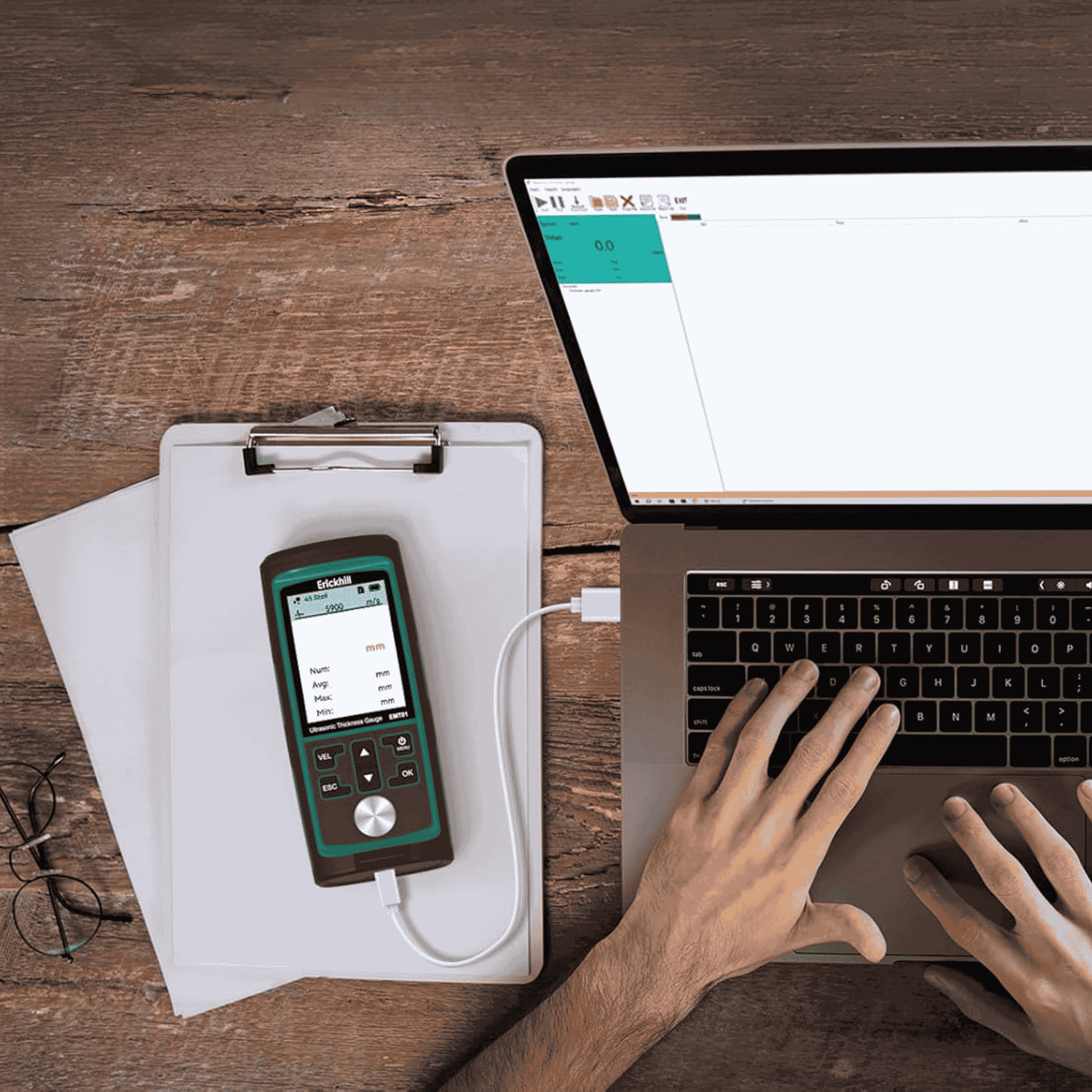 Medidor de Espesores Ultrasónico - ERICKHILL