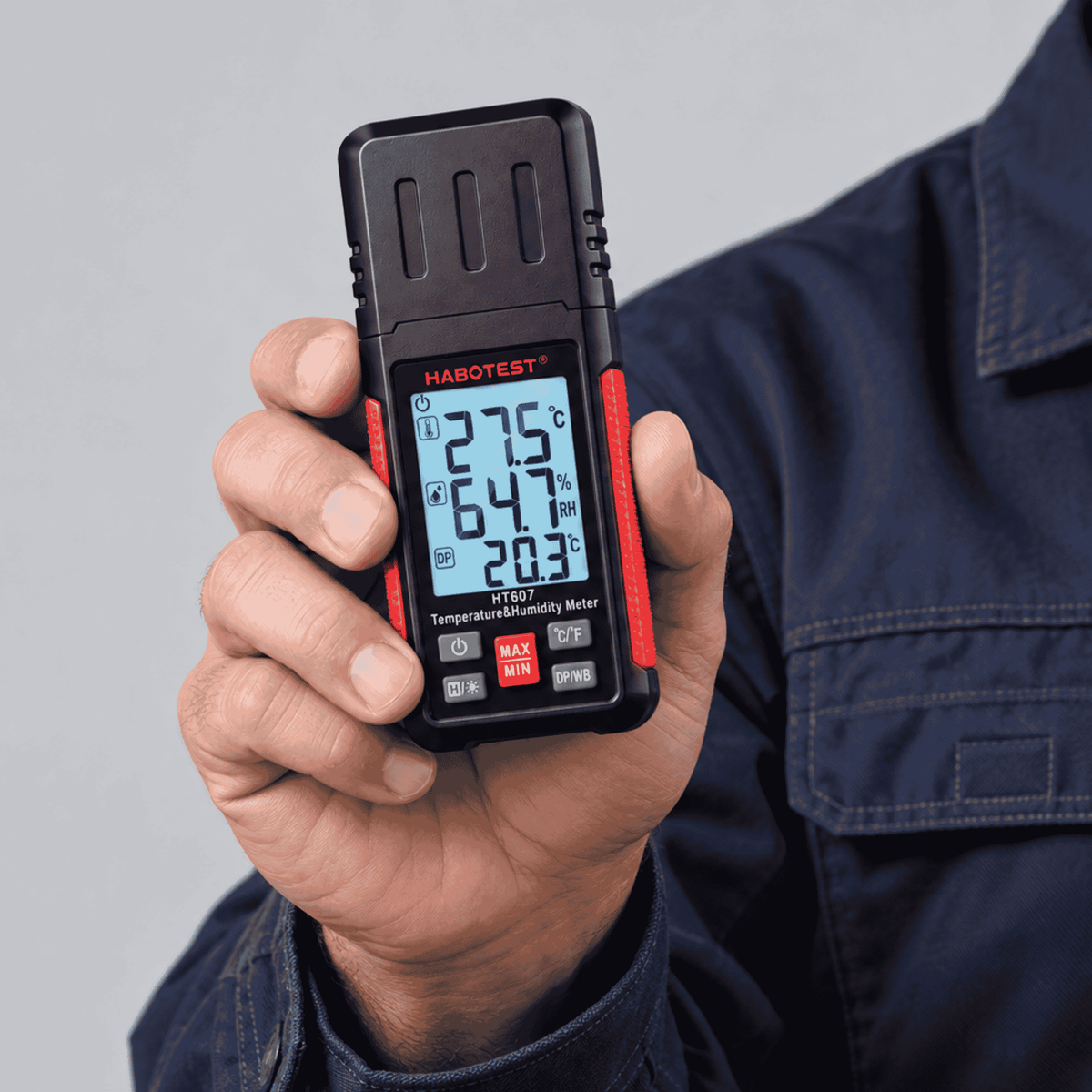 Habotest HT607 - Medidor de Temperatura y Humedad