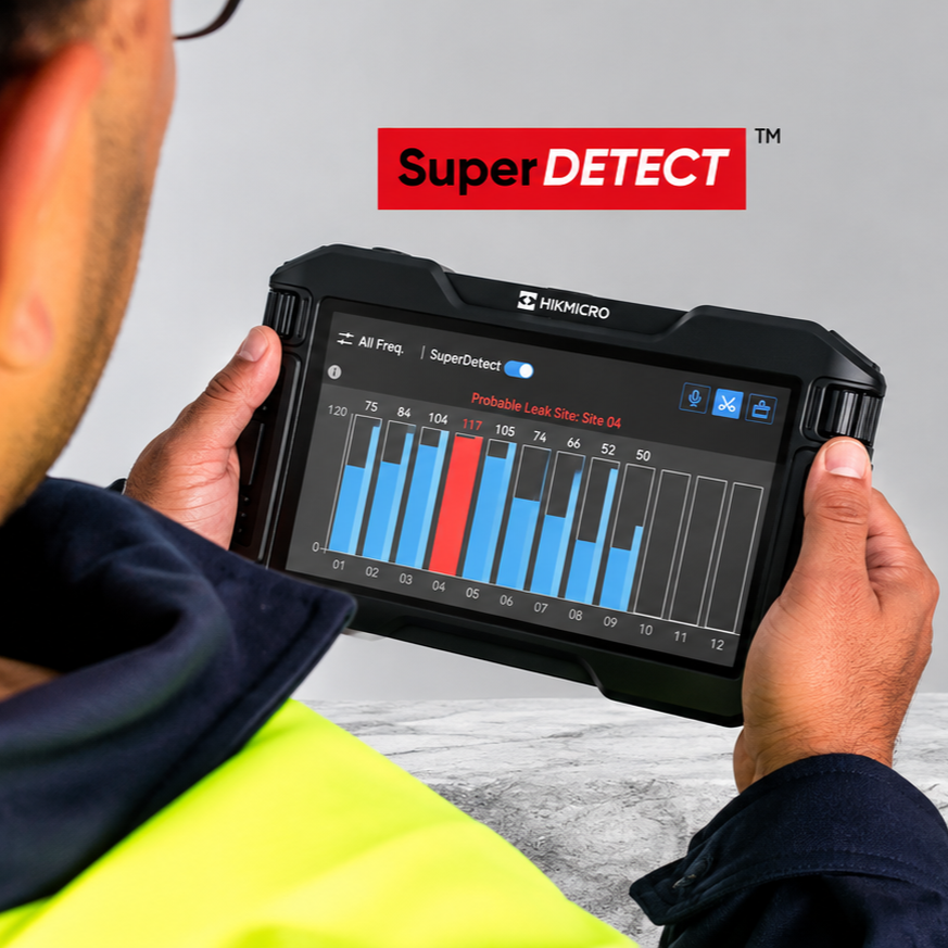 Detector Acústico de Fugas de Agua HIKMICRO AD22P-O para Exteriores