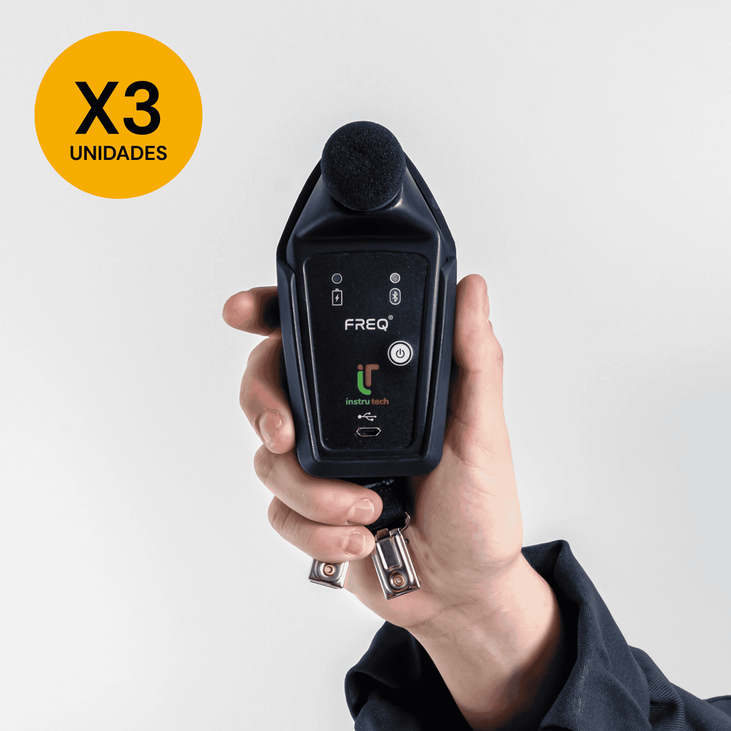 Combo de 3 Dosímetros FREQ - Instrutech