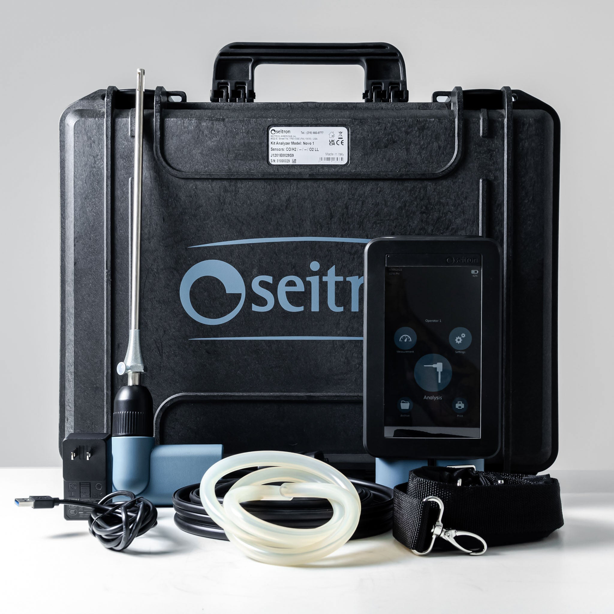 Analizador de Gases de Combustion Seitron NOVO 1