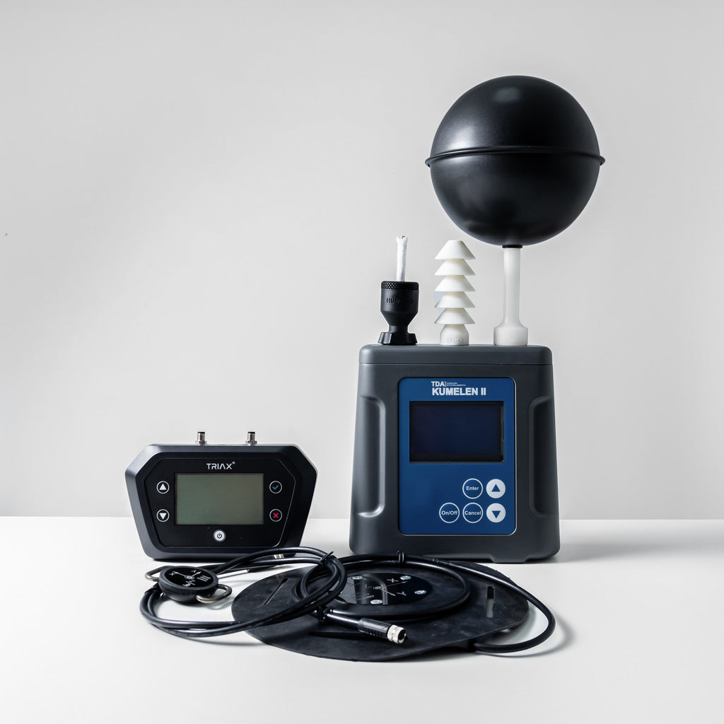 COMBO Monitor de Carga Termica Kumelen II + Analizador de vibraciones Instrutech TRIAX